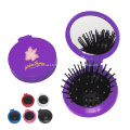 Brosse à cheveux compacte promotionnelle avec miroir